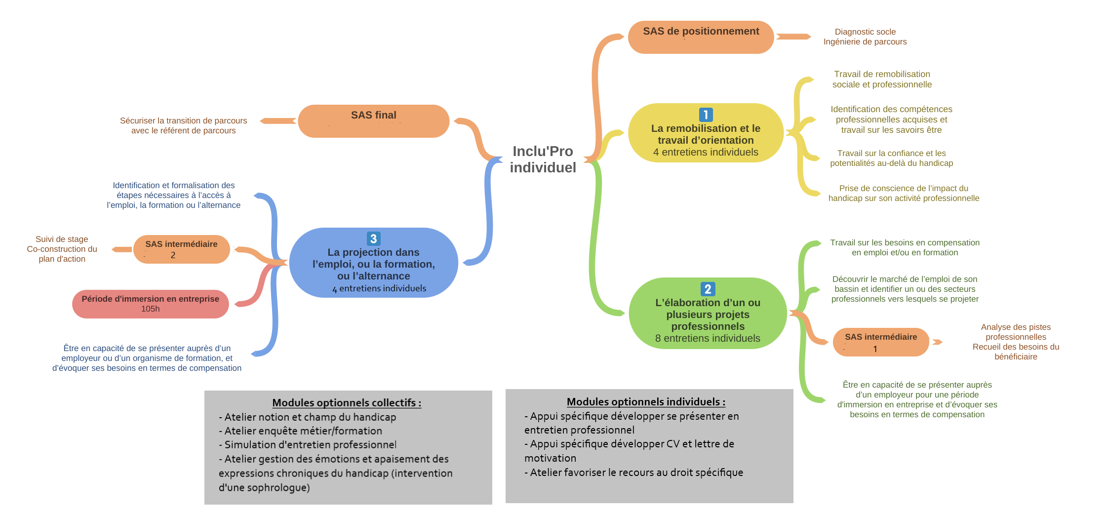 Description de l'organisation de Inclu'Pro individuel